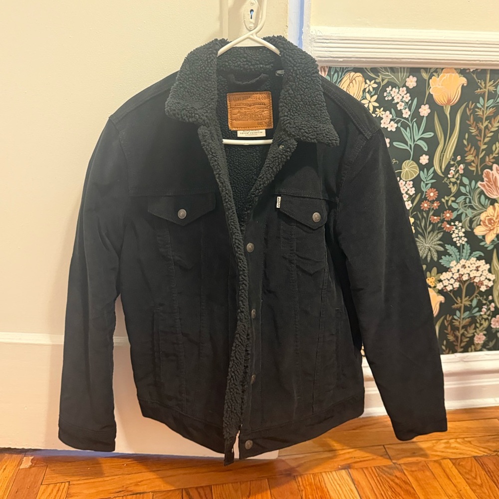 Men’s Levi’s Corduroy Sherpa Jacket - Black